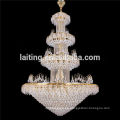 Large gold lobby incandescent luminaire pendant chandelier 65004